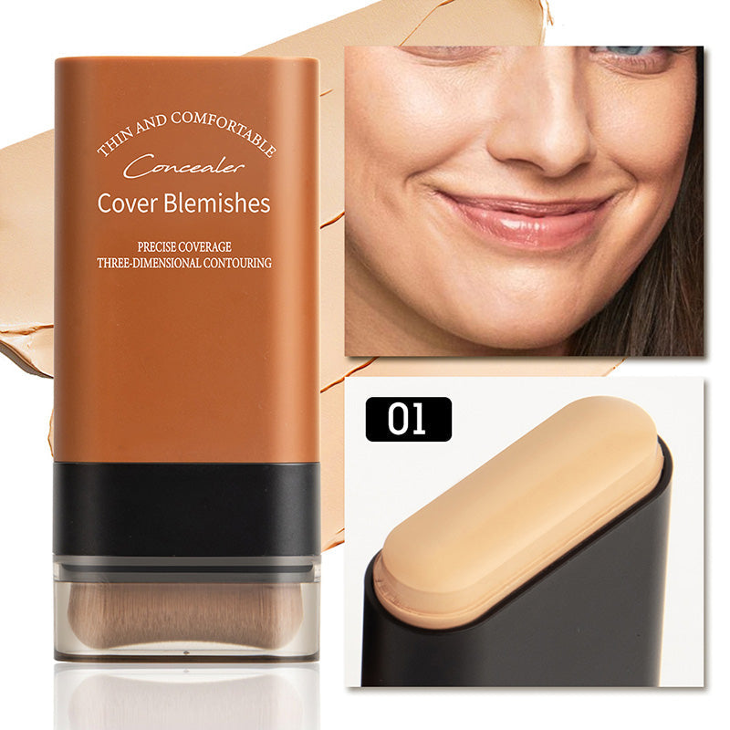 🔥Buy 2 Get 1 FREE✨2025 Instant Concealing Foundation Stick with Built-in Brush