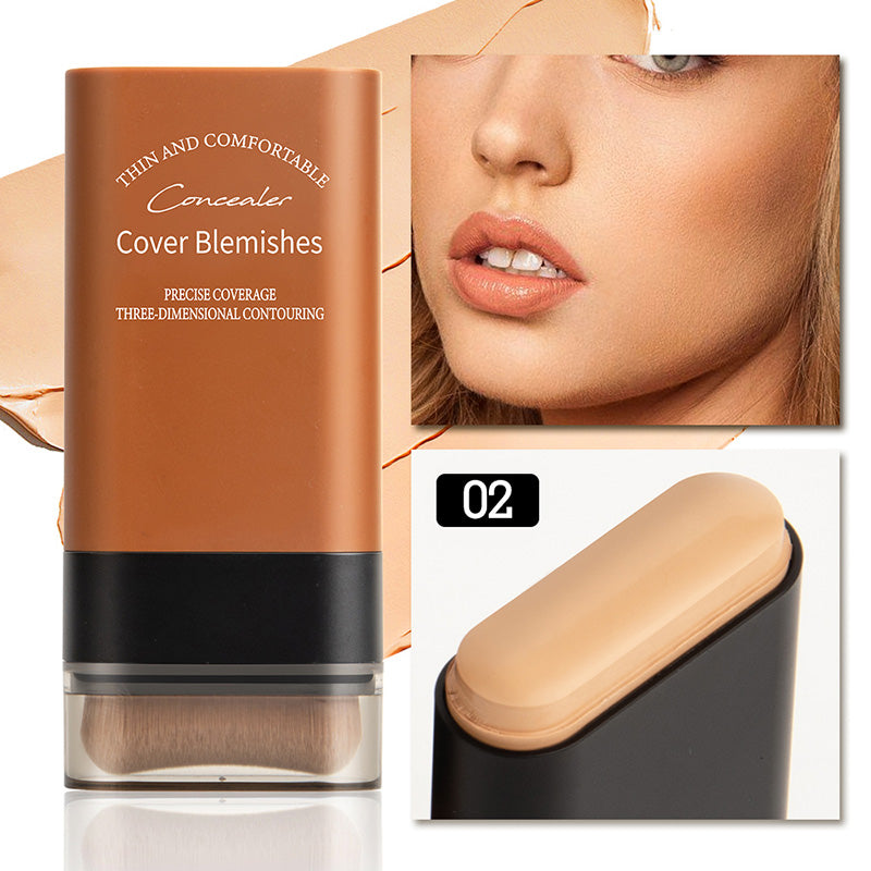 🔥Buy 2 Get 1 FREE✨2025 Instant Concealing Foundation Stick with Built-in Brush