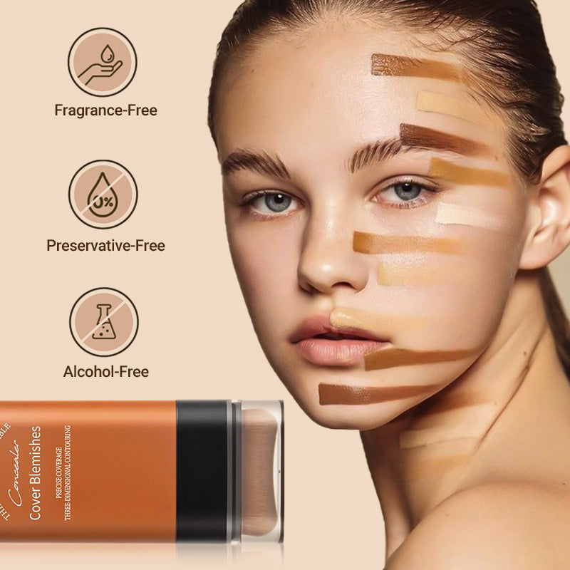 🔥Buy 2 Get 1 FREE✨2025 Instant Concealing Foundation Stick with Built-in Brush