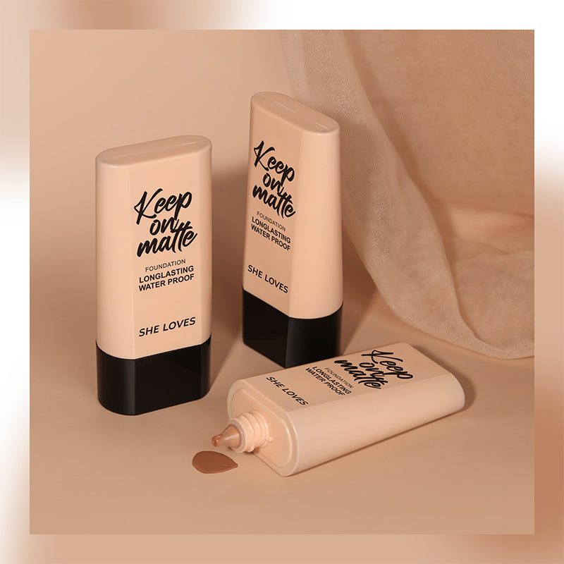 Long-Lasting Waterproof Matte Finish Oil-Control Foundation