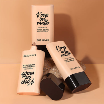 Long-Lasting Waterproof Matte Finish Oil-Control Foundation