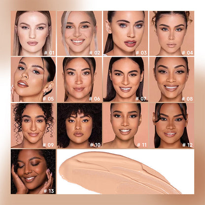 Long-Lasting Waterproof Matte Finish Oil-Control Foundation