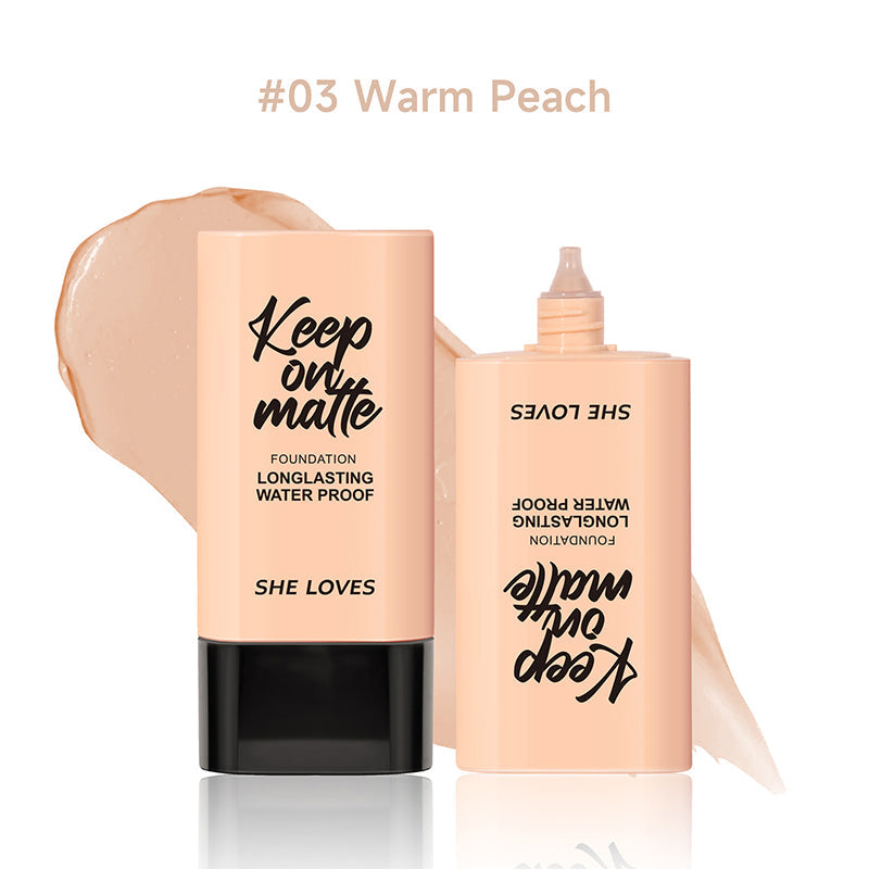 Long-Lasting Waterproof Matte Finish Oil-Control Foundation