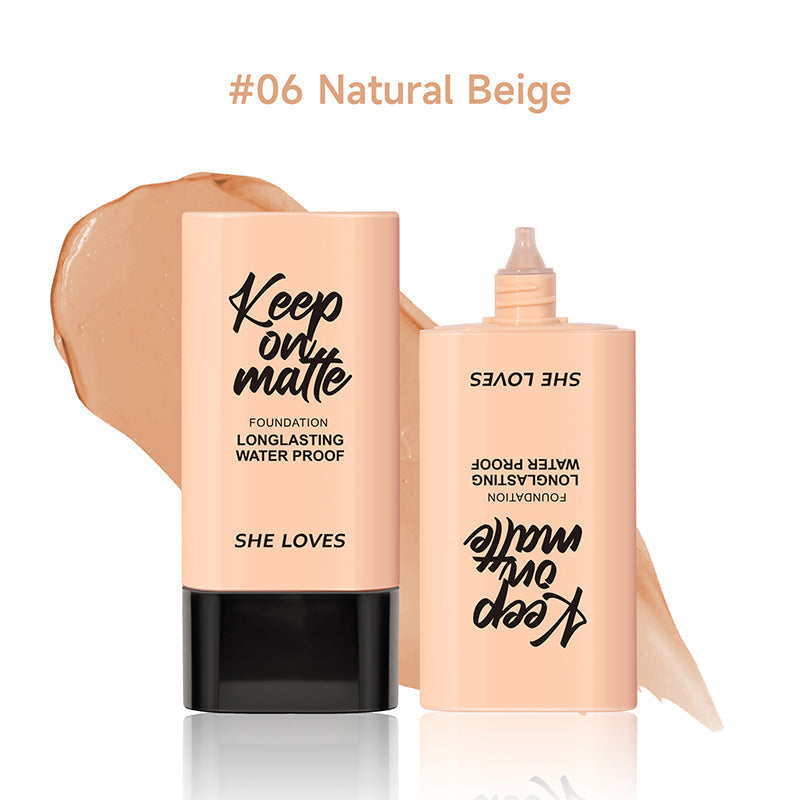 Long-Lasting Waterproof Matte Finish Oil-Control Foundation