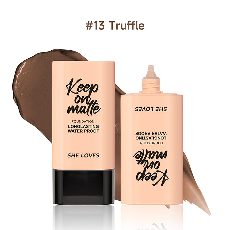 Long-Lasting Waterproof Matte Finish Oil-Control Foundation