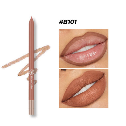 Waterproof Matte Lip Liner with Built-In Sharpener