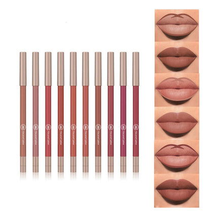 Waterproof Matte Lip Liner with Built-In Sharpener